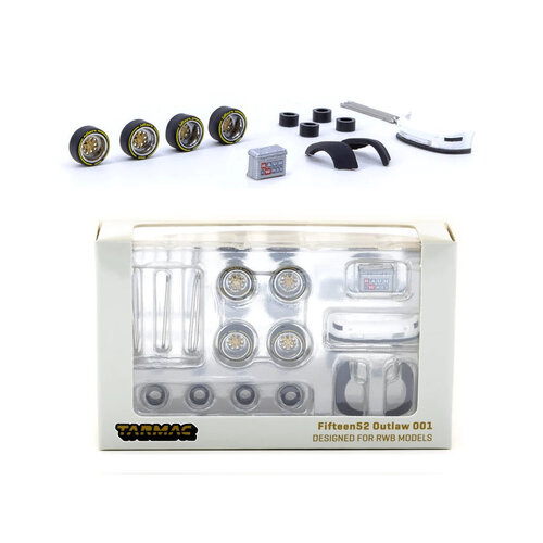 Tarmac Works - 1/64 Wheels - Fifteen52 Outlaw - Chrome/Gold - TW64W-007-CHGD