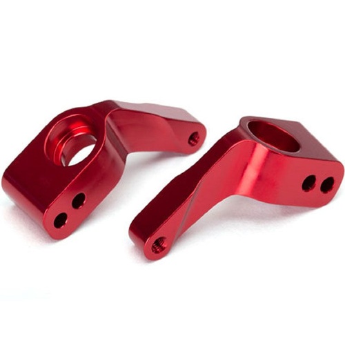 Traxxas - Aluminium Stub Axle Carriers (Red) w/Bearings (3652X)