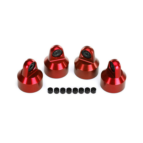 Traxxas - Shock Caps - Aluminium (Red) (7764R)