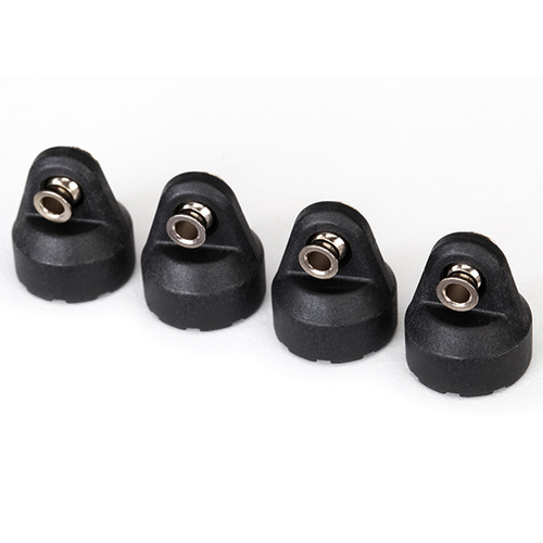 Traxxas - Shock Caps (Black) (4) Assembled (8361)