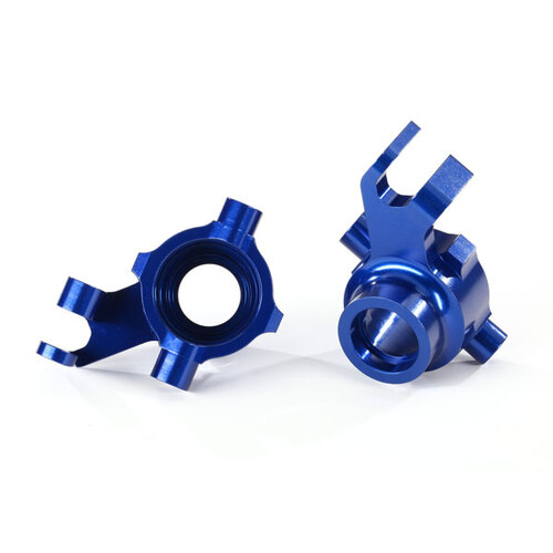 Traxxas - Steering Blocks - 6061-T6 Alum (Blue-Anod) - L&R (8937X)