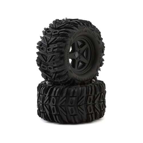 UpGrade RC Dirt Claw 2.8 Pre-Mounted All-Terrain Tires w/5-Star Wheels (2)