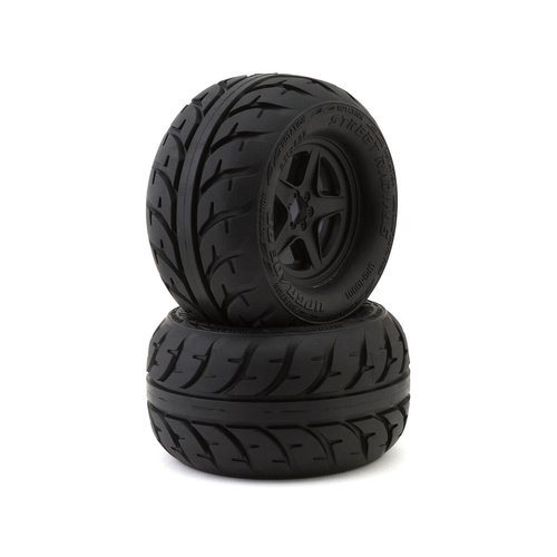 UpGrade RC Street Radials 2.8 Pre-Mounted On-Road Tires w/5-Star Wheels (2)