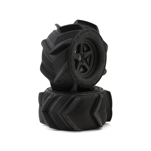 UpGrade RC Snow Plow 2.8 Pre-Mounted Sand/Snow Tires w/5-Star Wheels (2)