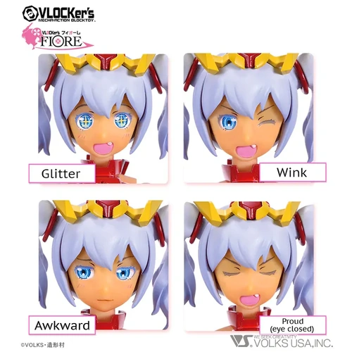 VLOCKer's FIORE Primula Sinensis Additional Face Set 3