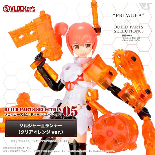 VLOCKer's BuildParts Selection05 SOLDIER II Runner (Clear Orange ver.)