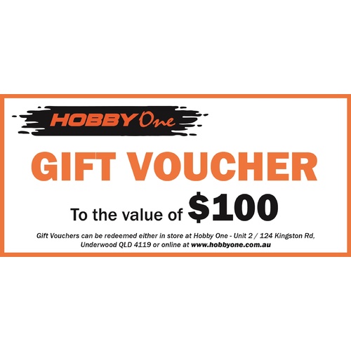 Hobby One - $100 Gift Voucher
