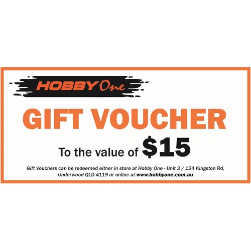 Hobby One - $15 Gift Voucher