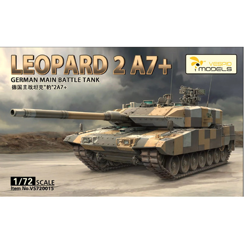 Vespid - 1/72 German Main Battle Tank Leopard 2 A7+  Plastic Model Kit