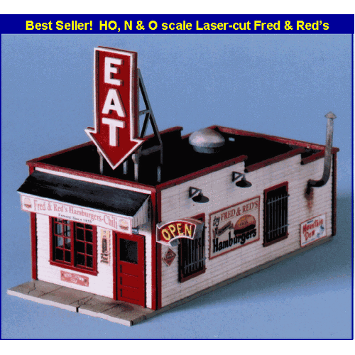 Walthers - HO Fred & Red's Cafe-LaserCut Kit