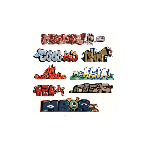 Walthers - HO Scale Graffiti Decal MegaSet #1 (8)