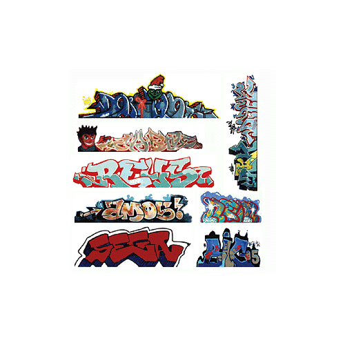 Walthers - HO Scale Graffiti Decal MegaSet #3 (8)
