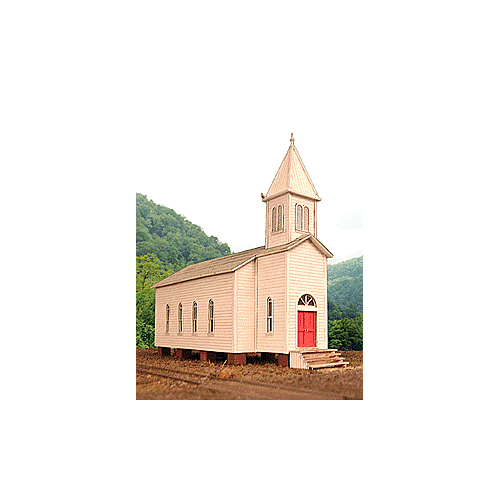 Walthers - HO Cornerstone HO Country Church - Laser Cut Kit