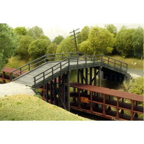 Rix Products - HO Cornerstone Kit Overpass Timber Rural