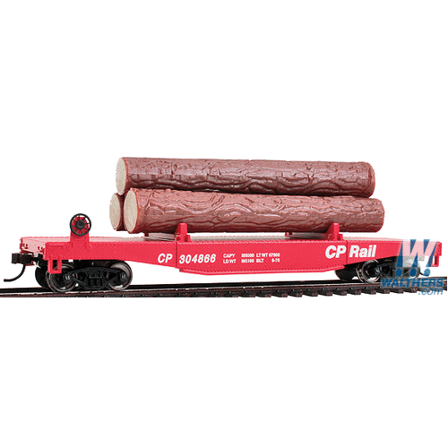 Walthers - HO Trainline Log Dump Car w/Logs CP