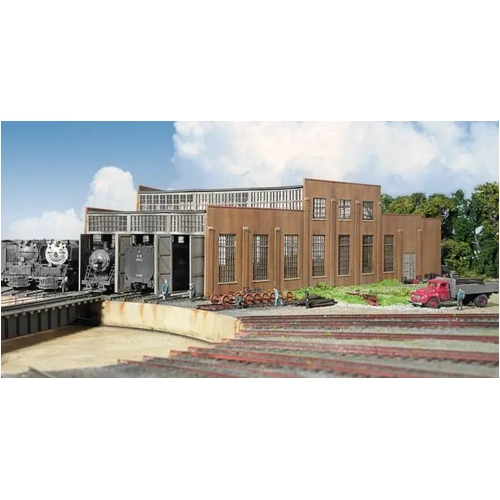 Walthers - HO Cornerstone Kit 3-Stall add on to Roundhouse