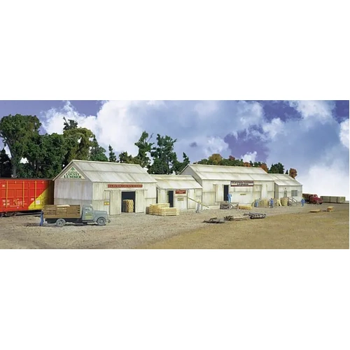 Walthers - HO Cornerstone Kit Clayton County Lumber Mill