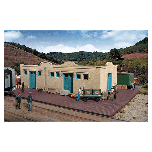 Walthers - HO Cornerstone Kit Mission Style Freight House