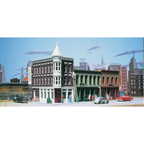 Walthers - HO Cornerstone Kit Merchants Row (3 Stores)