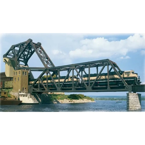Walthers - HO Cornerstone Kit Operating Single Track Bascule Bridge 933-3070