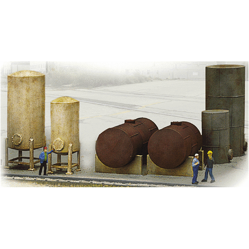 Walthers - HO Cornerstone Kit Industrial Tank Set