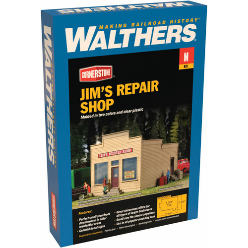 Walthers - N Cornerstone Kit Jim's Repair Shop