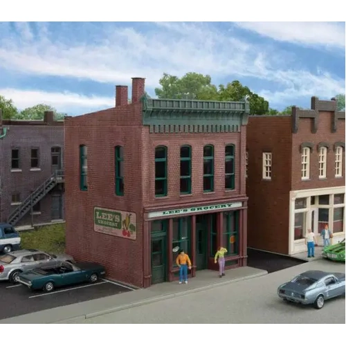 Walthers - HO Lee's Grocery Store with LED lights