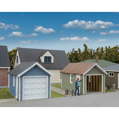 Walthers - HO Single Car Garage (2pack)