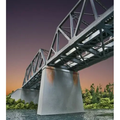 Walthers - HO Double Track Concrete Piers (2)