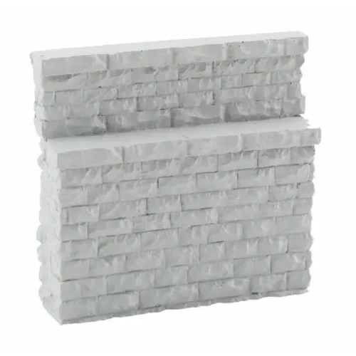 Walthers - HO Single Track Low Stone Abutment