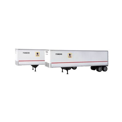 Walthers - HO 40'Trailer USPS Freight (2 pack)