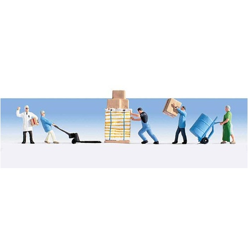 Walthers - HO 5Warehouse workers w/accessories