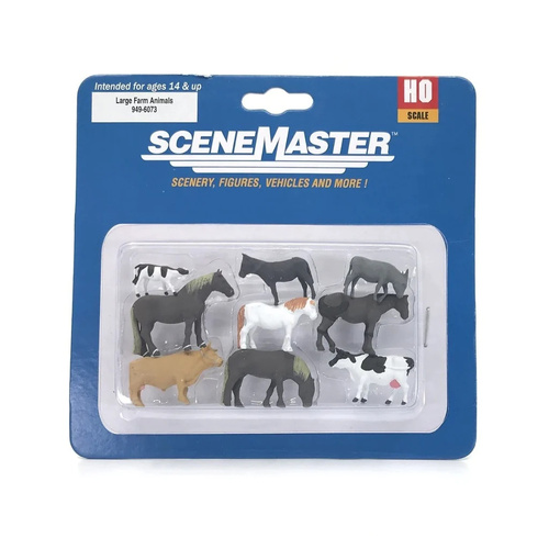 Walthers - HO Large Farmhouse Animals (9)