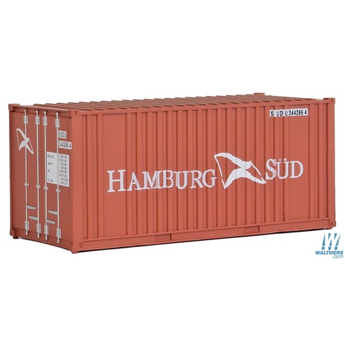 Walthers - HO 20' Rib Container Hamburg Sud