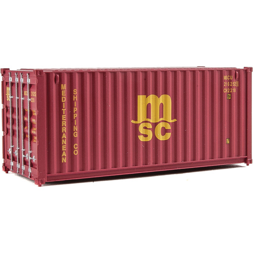 Walthers - HO 20' RS Container MediterraneanShipping