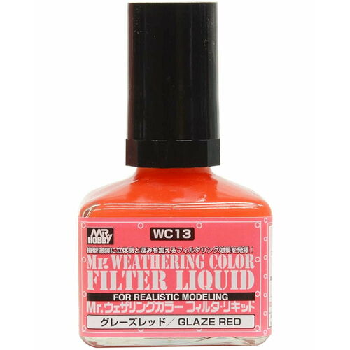 GSI - Mr Weathering Color filter liquid glaze red -  WC-12