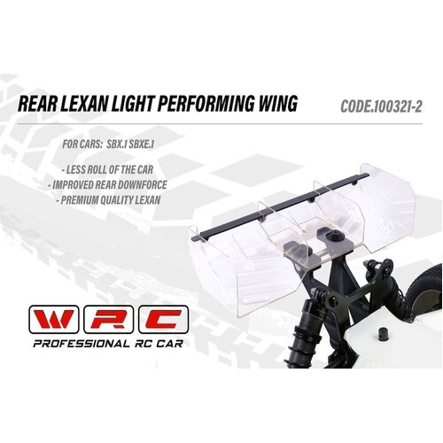 WIRC/WRC - Option - High Downforce Rear Wing - Lexan