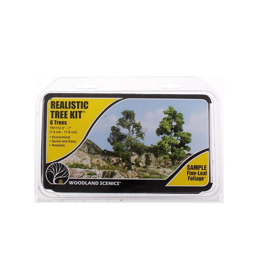 Woodland Scenics - Tree kit 6 Pce  3- 7in - 6 Pce (TR1112)