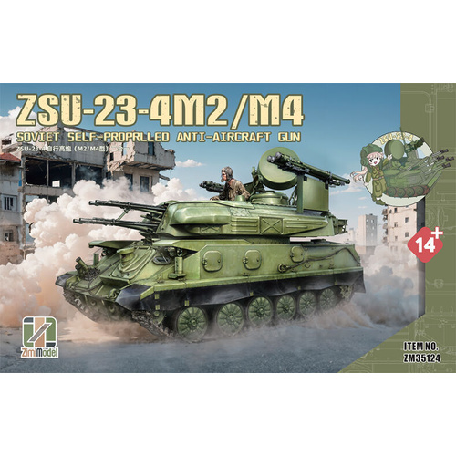 Zimi Model 1/35 ZSU-23-4 M2/M4 Plastic Model Kit