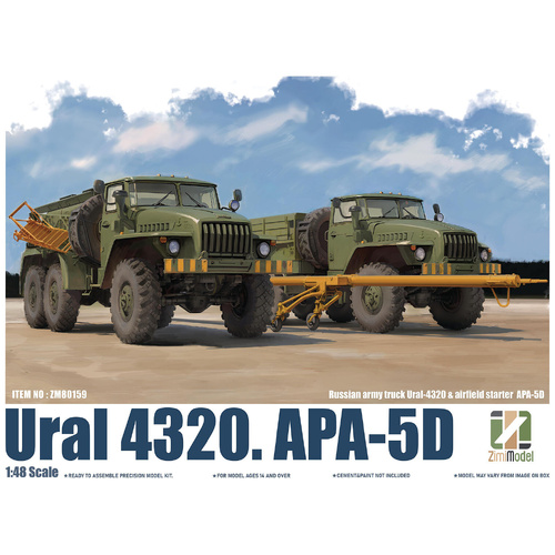 Zimi Model 1/48 Ural 4320. APA-5D Plastic Model Kit