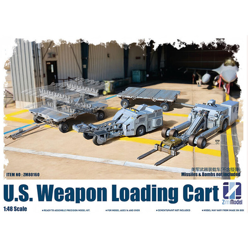 Zimi Model 1/48 U.S.Weapon Loading Cart Plastic Model Kit