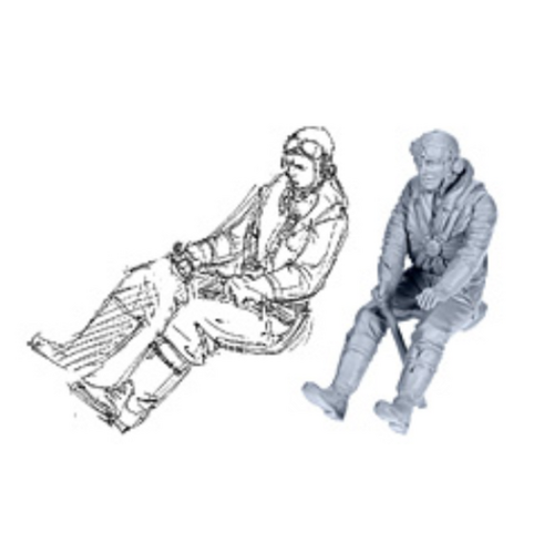 Zoukei Mura 1/32 Mustang IV Limited Forward Facing Pilot Figure