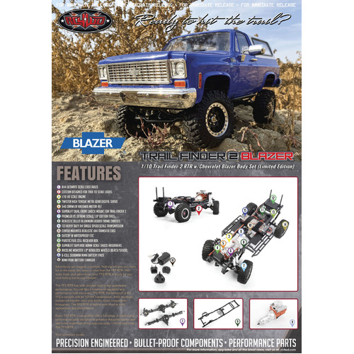 ###RC4WD Trail Finder 2 RTR w/Chevrolet Blazer Body Set (Limited Edition)